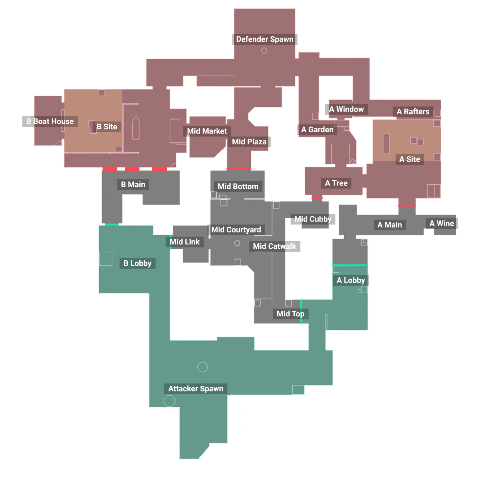 Ascent Guia De Mapa VALORANT Callouts Estrat Gias VALORANT Hub Ascent Map Overview 